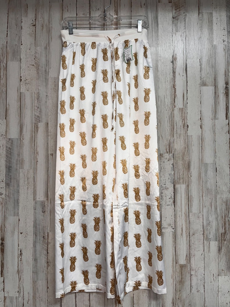 WHITE ROYAL STANDARD PINEAPPLE SILK PANTS, LADIES S