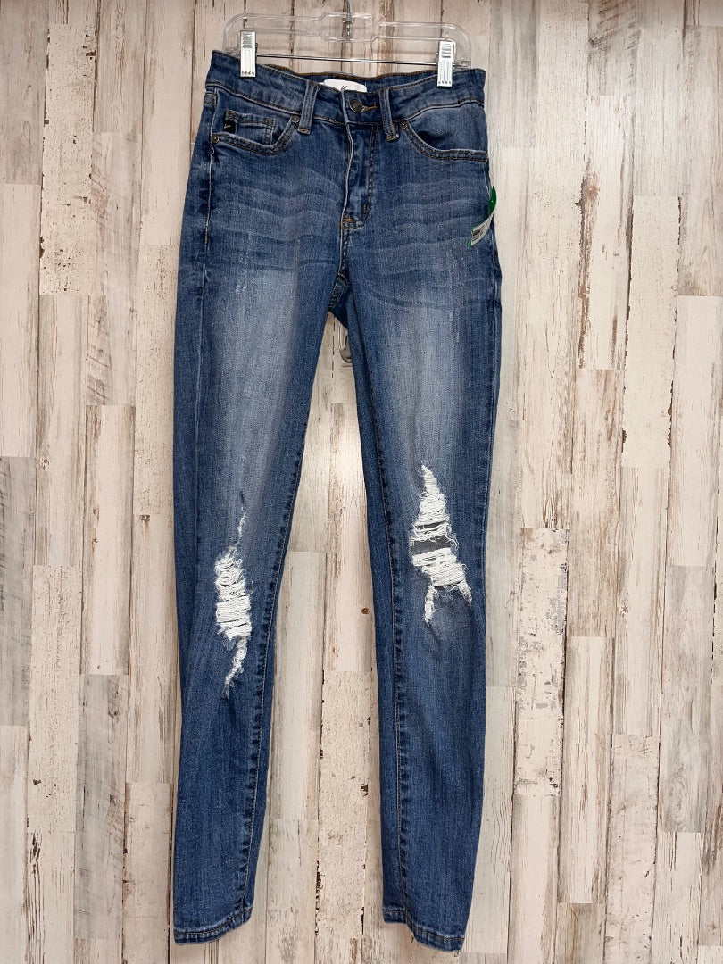 DENIM KANCAN 1/24 DISTRESSED SKINNIES, LADIES XS