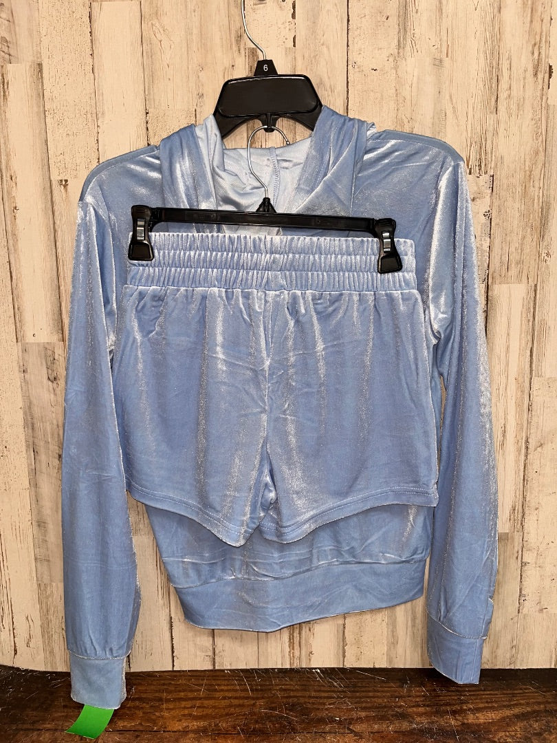 LIGHT BLUE ROSIO 2PC VELOUR SET, LADIES S