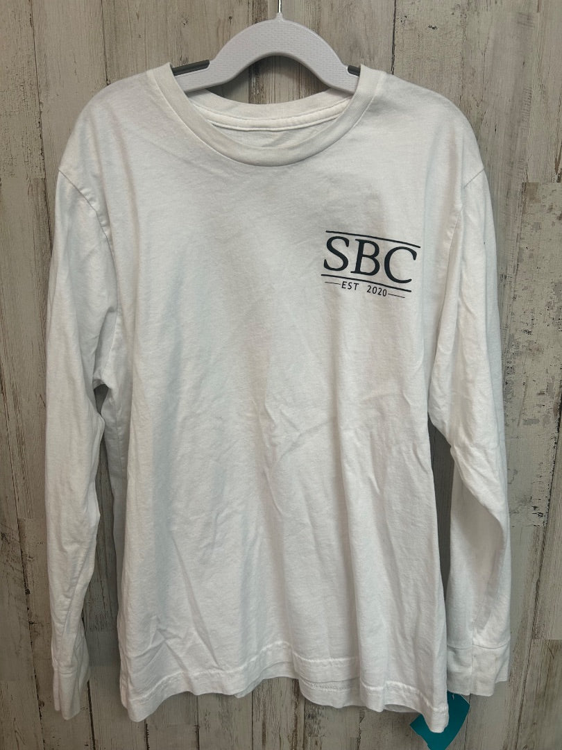 WHITE SOUTHERN BOY CHRISTMAS TRACTOR LONG SLEEVE, BOY 8/10