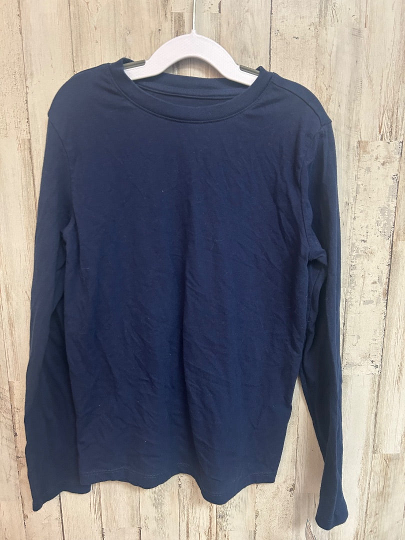 NAVY CAT & JACK LONG SLEEVE COTTON TEE, BOY 8/10
