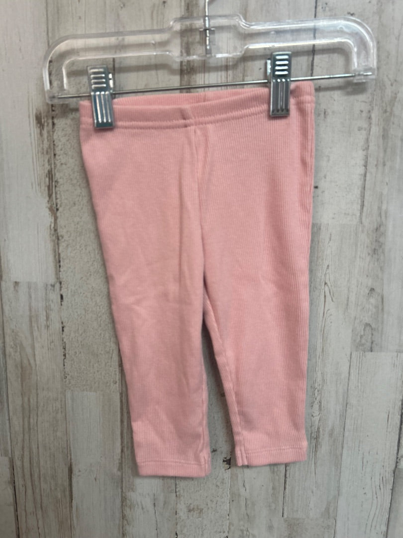 PINK CHILD OF MINE RIBBED LEGGINGS, GIRLS 3/6M