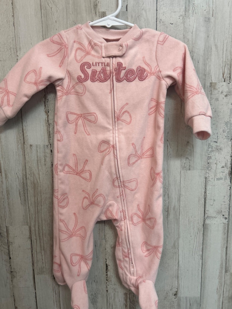 PINK CARTERS LITTLE SISTER SLEEPER, GIRLS 6M
