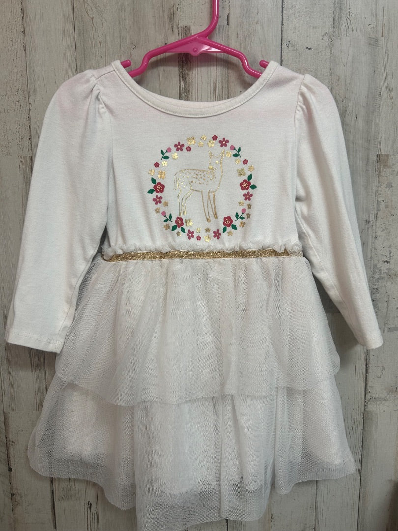 WHITE CAT & JACK GIRLS FLOWER TUTU DRESS, GIRLS 2T