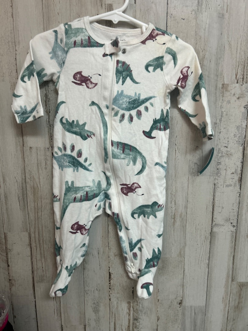 WHITE CARTERS DINO SLEEPER, BOYS 6M
