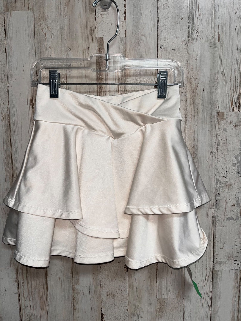 WHITE SHEIN DRY FIT SKORT, GIRL 10Y