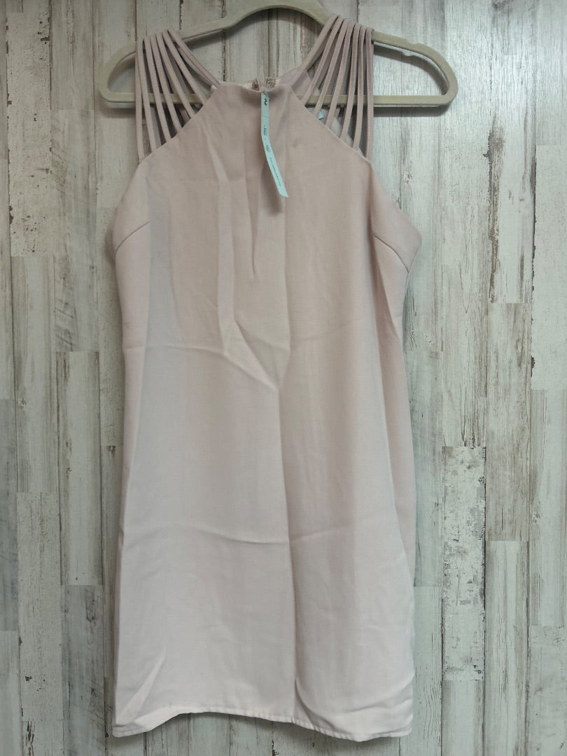 TAUPE SHE + SKY STRAPPY SLEEVE DRESS, LADIES L