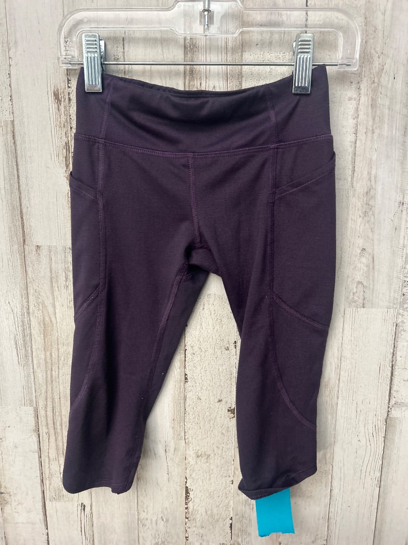 PURPLE ALL IN MOTION CROP LEGGINGS, GIRL 4/5