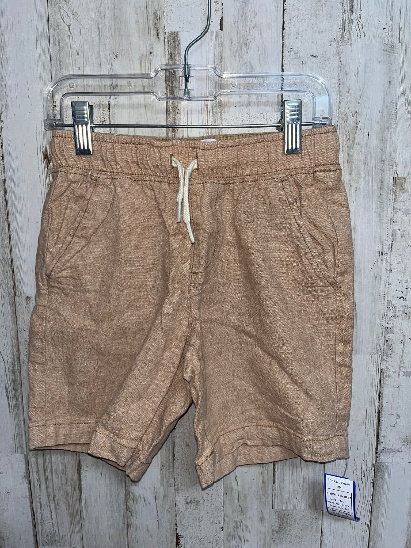 TAN OLD NAVY LINEN SHORTS, BOY 6/7