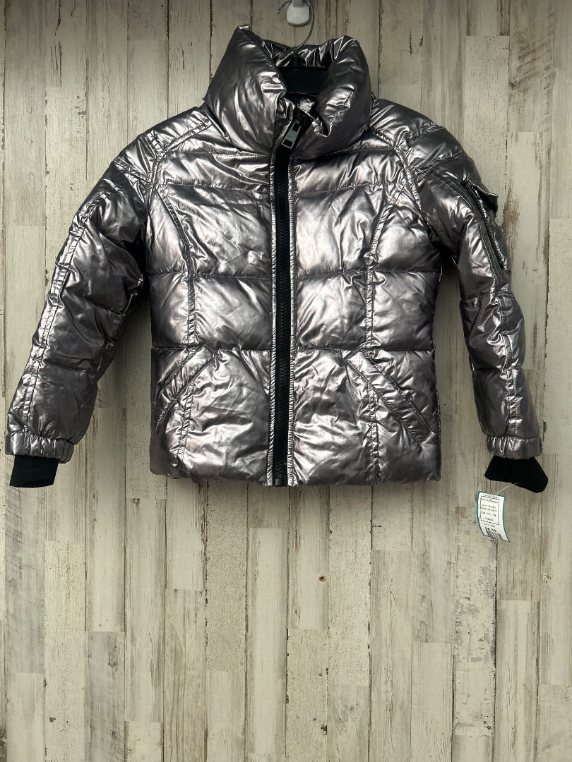 SILVER GB GIRLS SHINY PUFF JACKET, GIRL 7/8