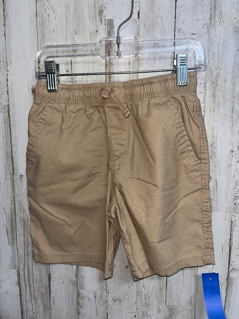 TAN WONDER NATION DRAW STRING SHORTS, BOY 6/7