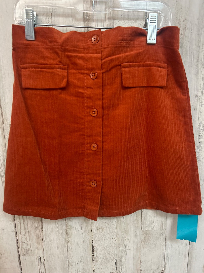 RUST BTWEEN BUTTON SKIRT, GIRL 7