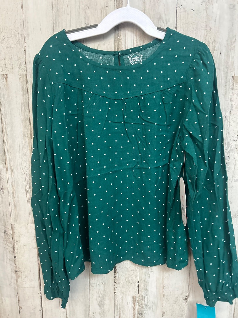 GREEN WONDER NATION NEW DOTTED TOP, GIRL 7/8