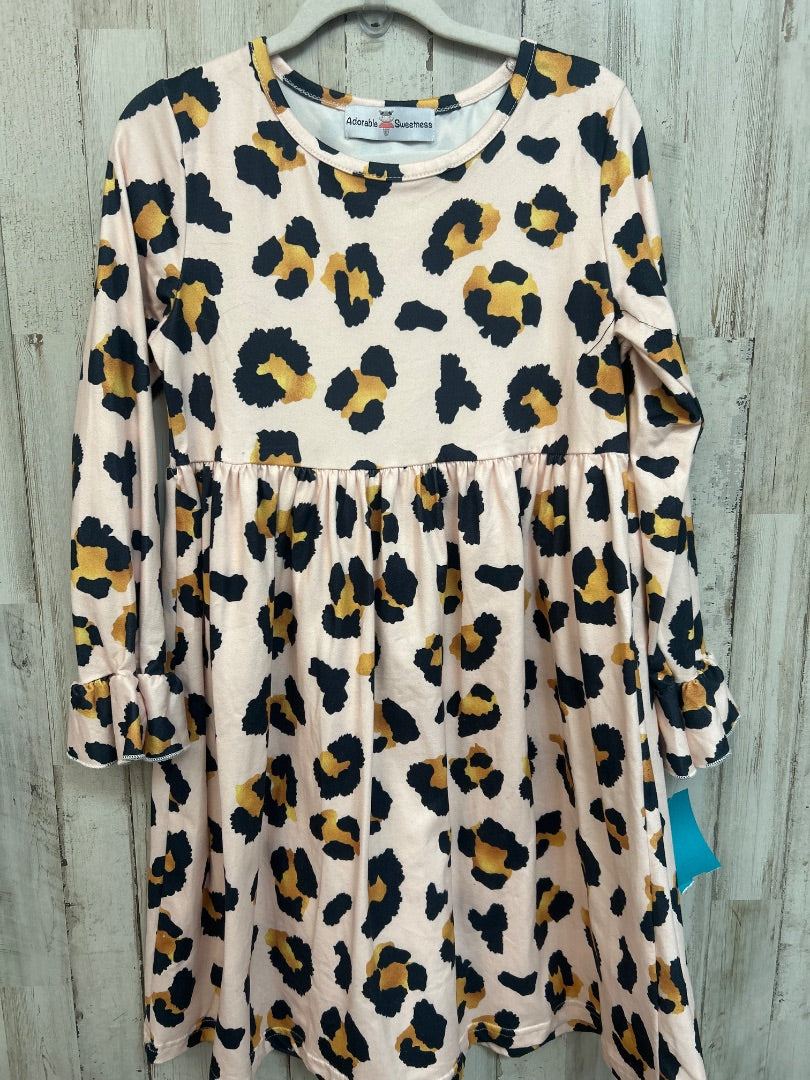 ROSE/GOLD ADORABLE SWEETNESS CHEETAH DRESS, GIRL 8