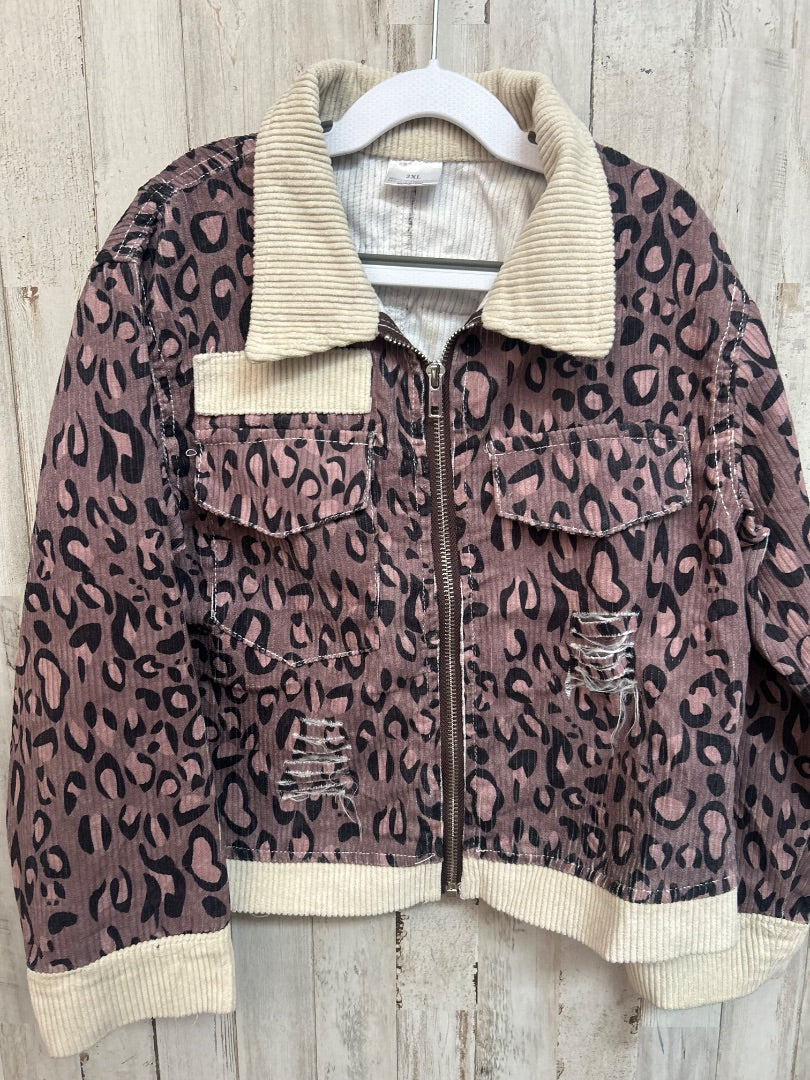 BROWN BOUTIQUE CHEETAH JACKET, GIRL 7