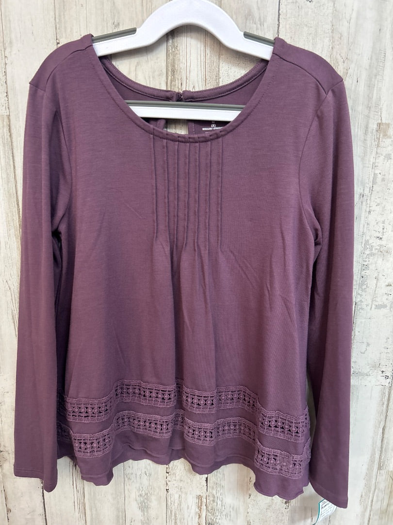 PLUM OLD NAVY PLEATED TOP, GIRL 8