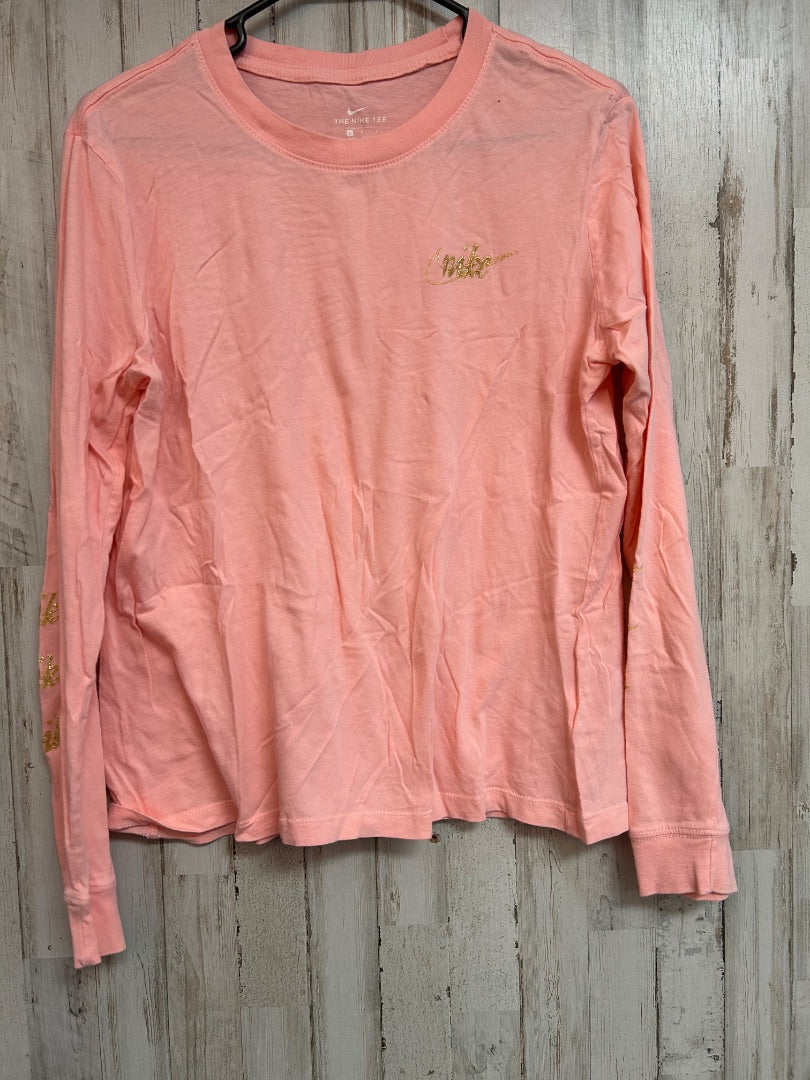 PEACH NIKE LOGO CROP TEE, LADIES L