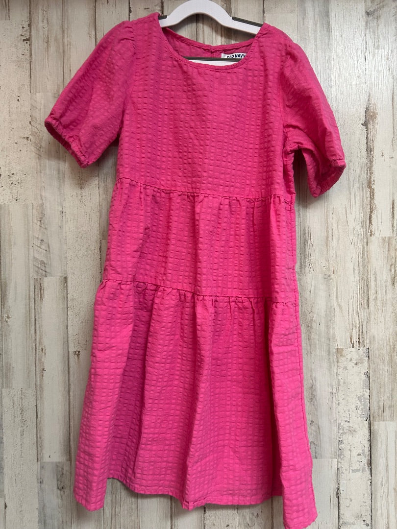 PINK OLD NAVY TIERED DRESS, GIRLS 10/12