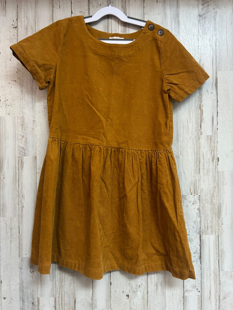MUSTARD COPPER KEY CORDUROY DRESS, GIRLS 12/14