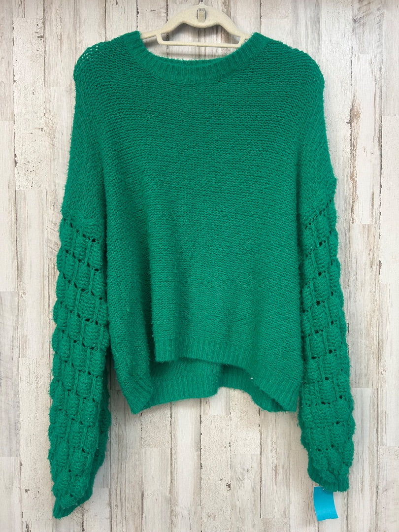 GREEN &MERCI KNIT PUFF SLEEVE TOP, LADIES S