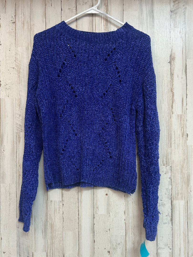 ROYAL BLUE LOVE BY DESIGN SOFT KNIT SWEATER, LADIES M