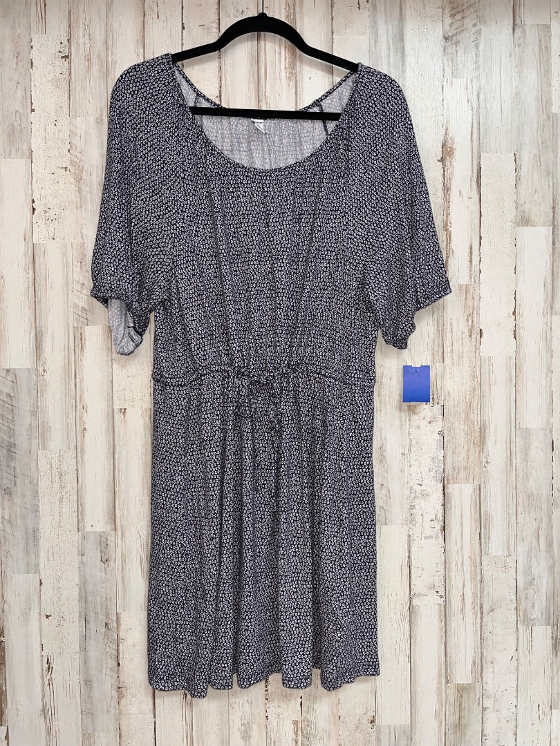 NAVY OLD NAVY FLORAL COTTON DRESS, LADIES M