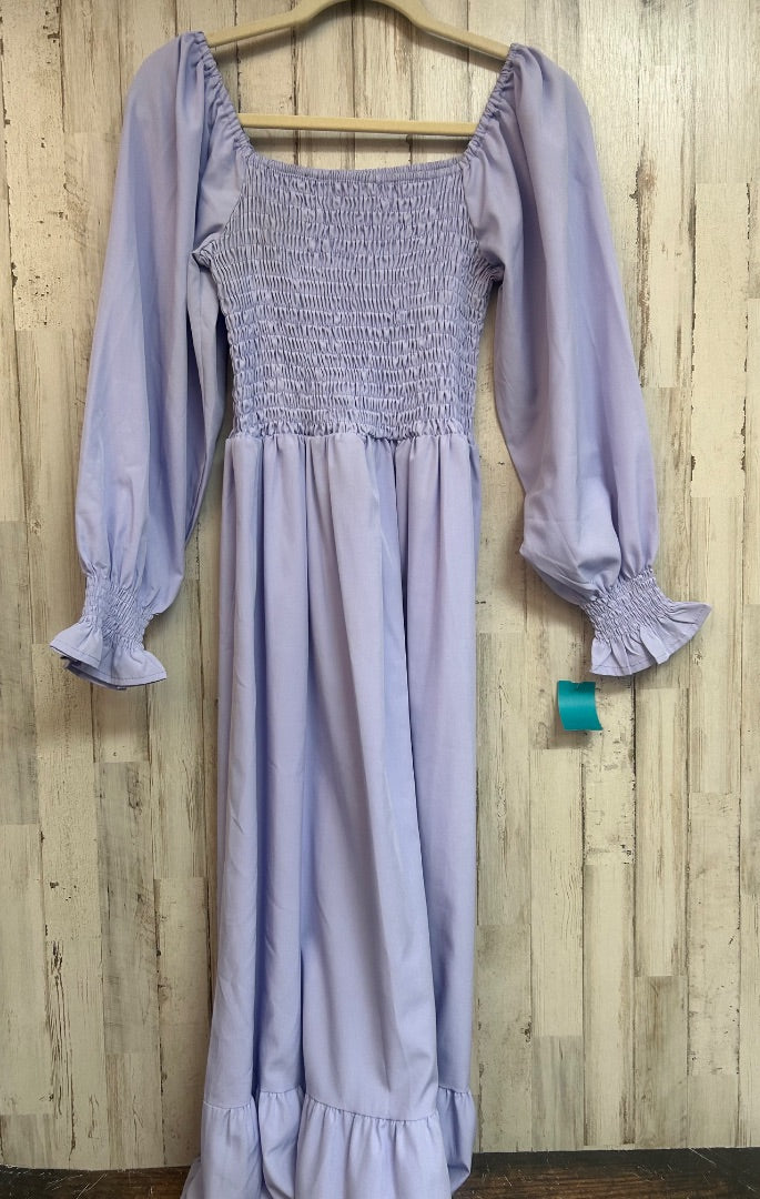 LIGHT PURPLE SMOCKED TIER MAXI, LADIES M