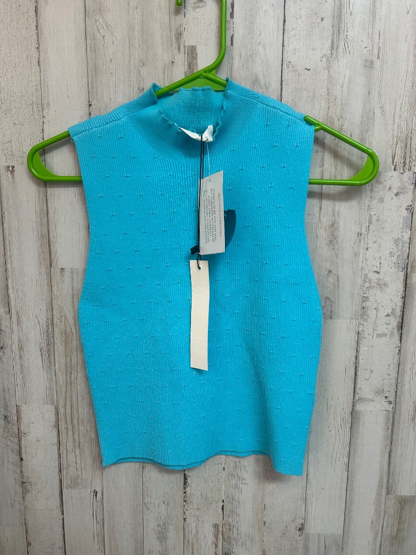 BLUE MUSTARD SEED NEW RIBBED TANK SWEATER, LADIES L