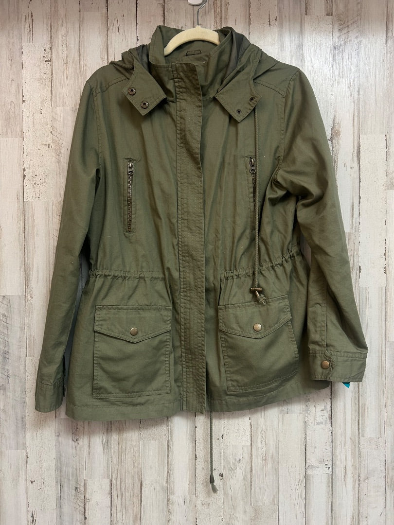 OLIVE BONGO CINCH WAIST MILITARY JACKET, LADIES L
