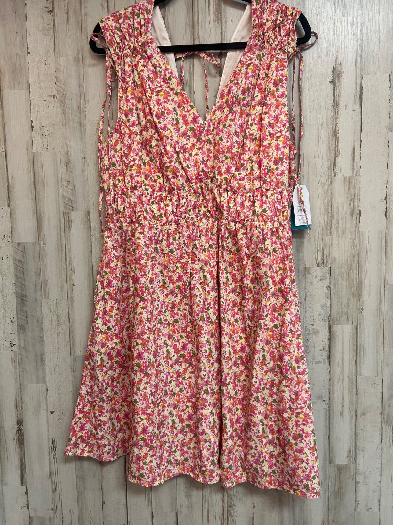 PINK TIME AND TRU NEW FLORAL SUN DRESS, LADIES XL
