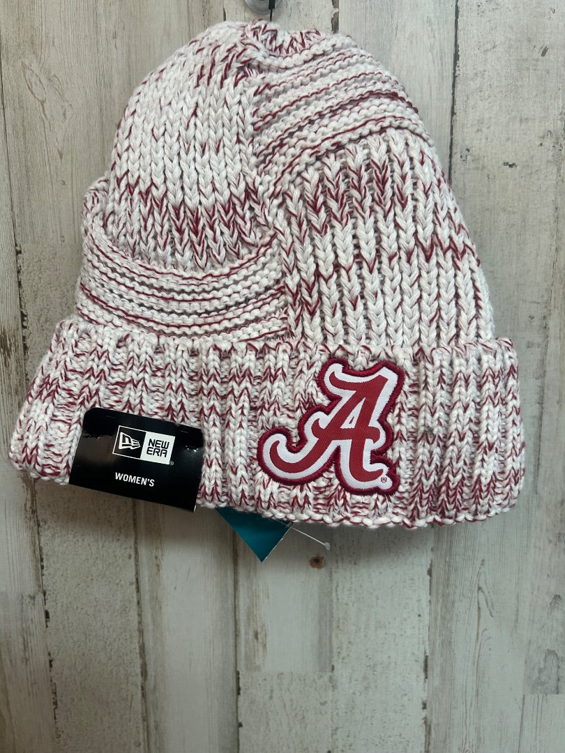 CRIMSON/WHITE NEW ERA NEW KNIT ALABAMA BEANIE, LADIES