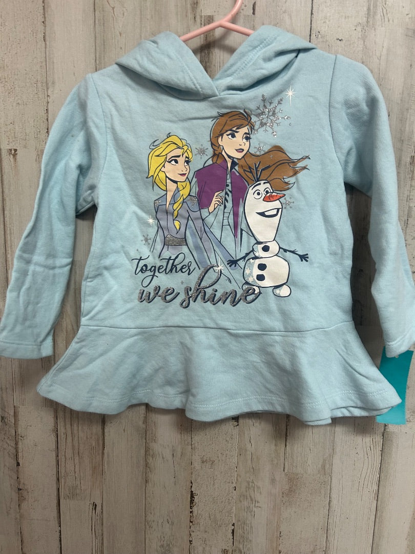 BLUE DISNEY FROZEN HOODIE, GIRL 2T