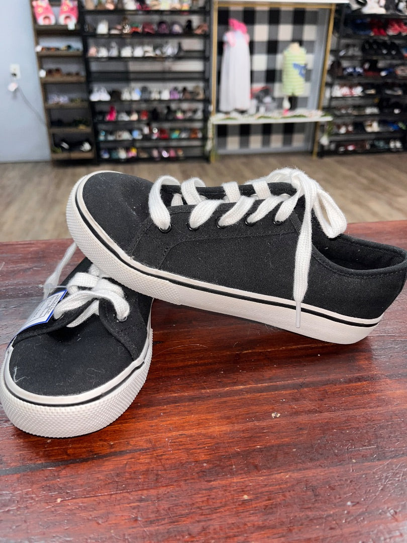 BLACK WONDER NATION LACE UP CANVAS SHOES, SHOES Y3