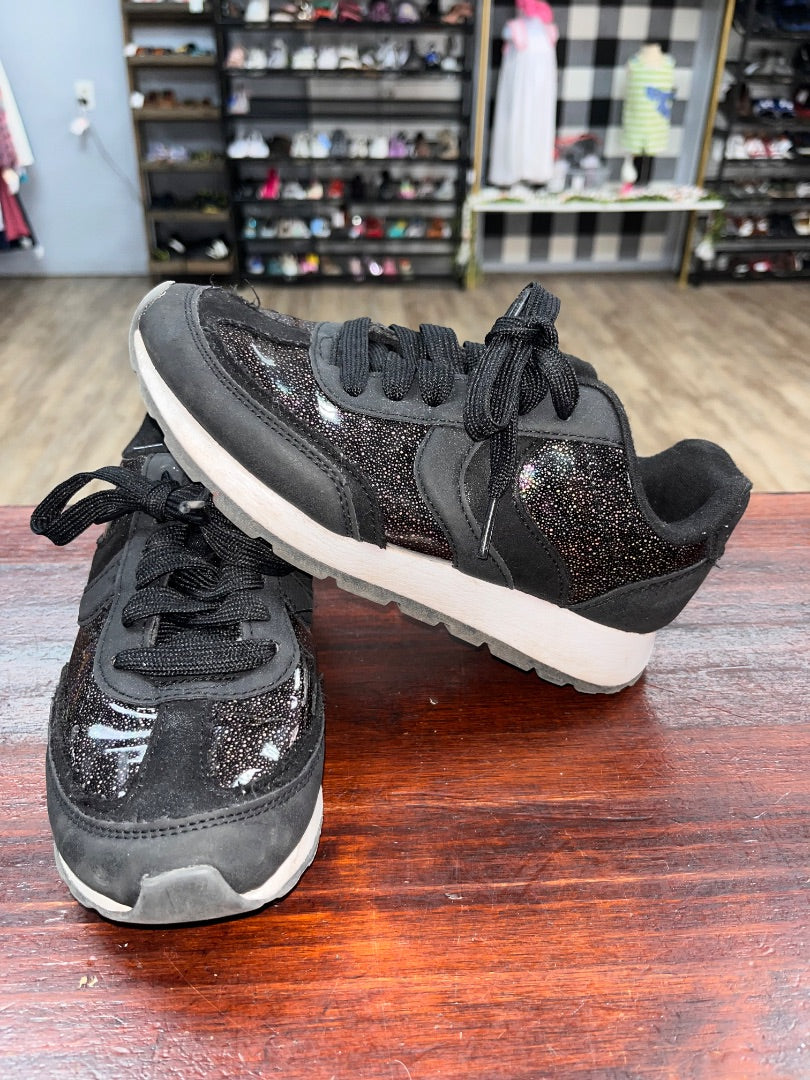 BLACK CAT & JACK GILTTER TRIM SNEAKERS, SHOES Y3