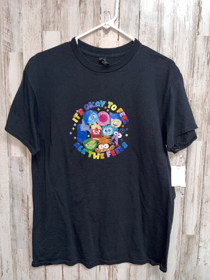 BLACK GILDAN INSIDE OUT TEE, LADIES M