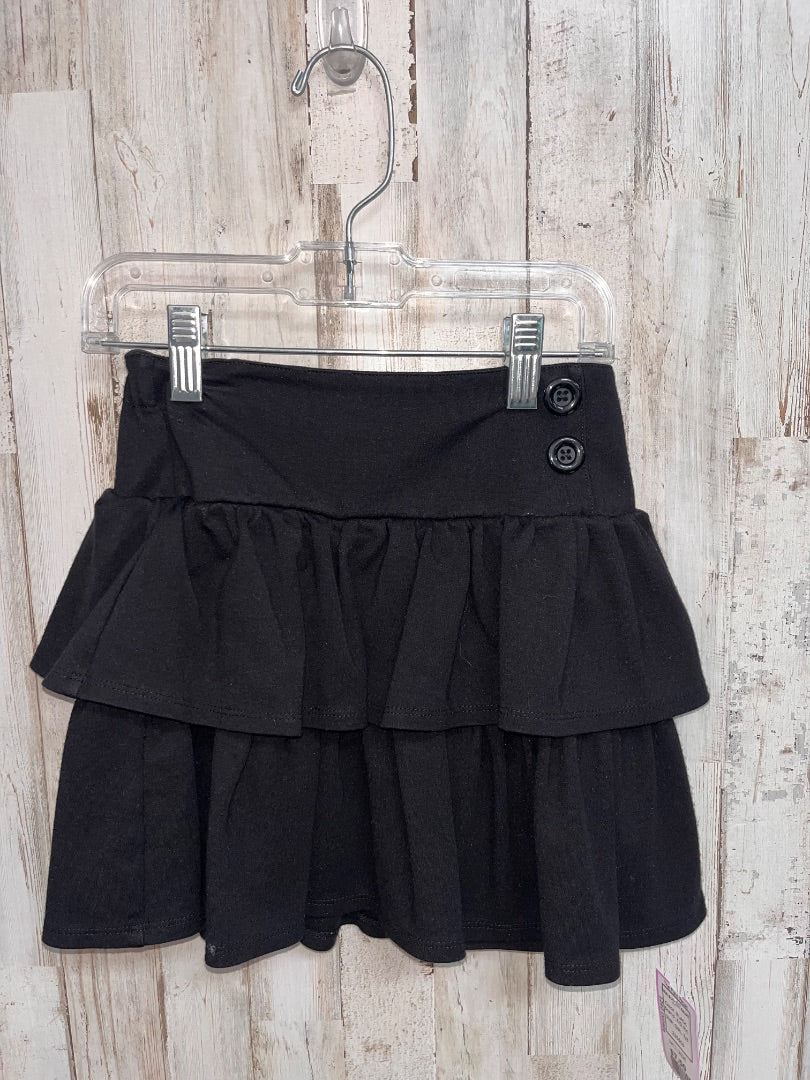 BLACK KID PIK TIER BUTTON SKIRT, GIRL 7/8