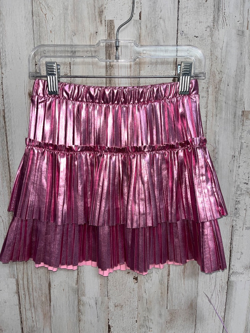 PINK MIA METALLIC PLEATED SKIRT, GIRL 8