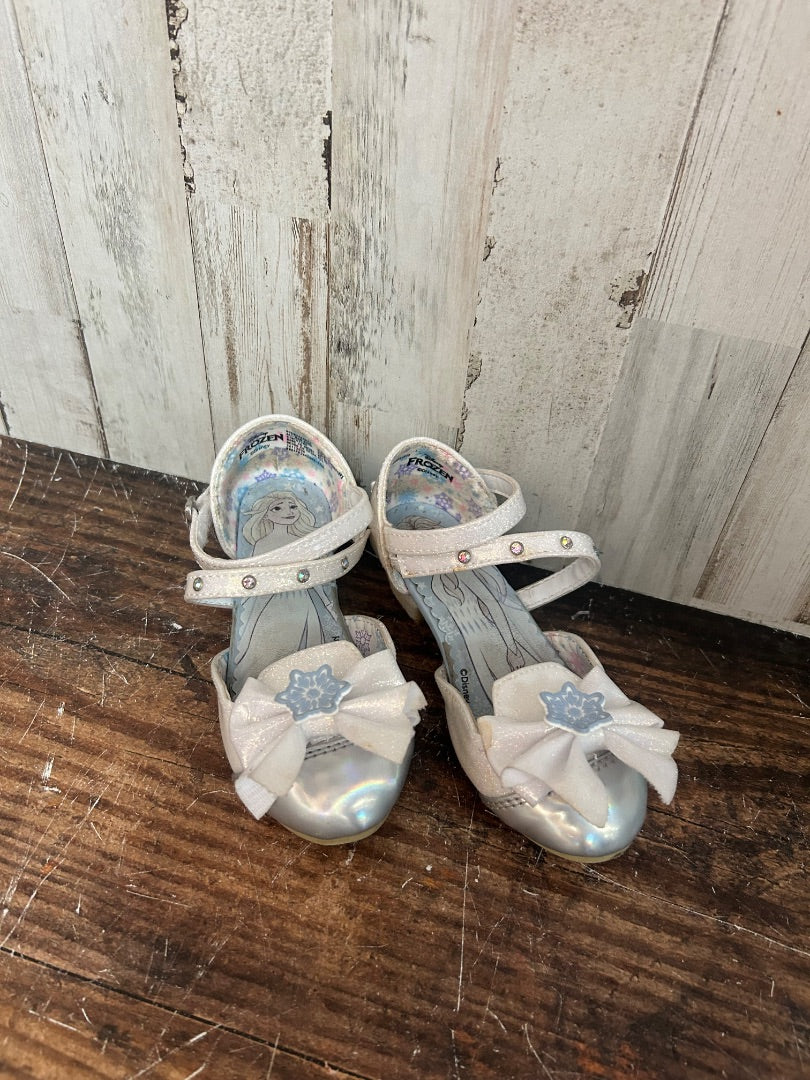 BLUE/SILVER DISNEY PRINCESS HEELS, SHOES 8