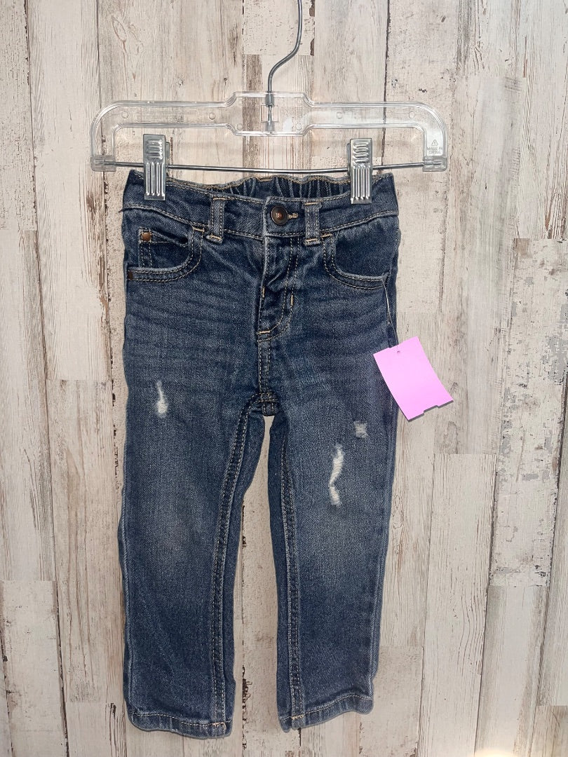 DENIM WONDER NATION DISTRESSED JEANS, BOY 2T