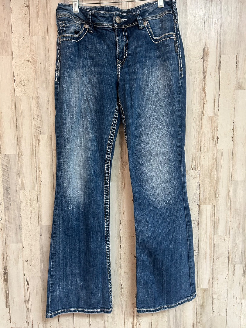 DENIM SILVER 31X32 BOOTCUT JEANS, LADIES M