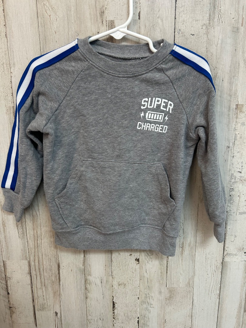 GREY GARANIMALS SUPERCHARGER SWEATSHIRT, BOYS 2T
