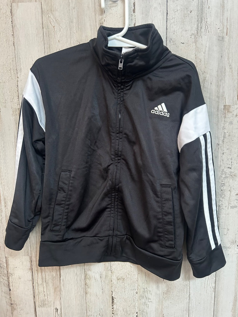BLACK ADIDAS ZIP JACKET, BOYS 4T