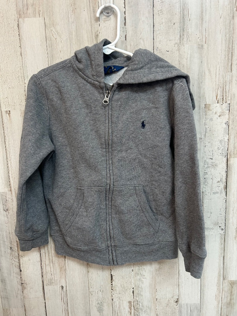 GREY RALPH LAUREN ZIP JACKET, BOYS 6