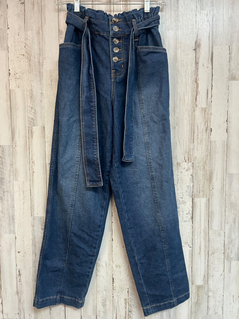 DENIM TIME & TRU SZ2 PAPERBAG JEANS, LADIES S