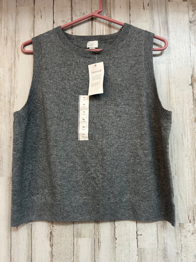 GREY A NEW DAY KNIT TANK, LADIES L