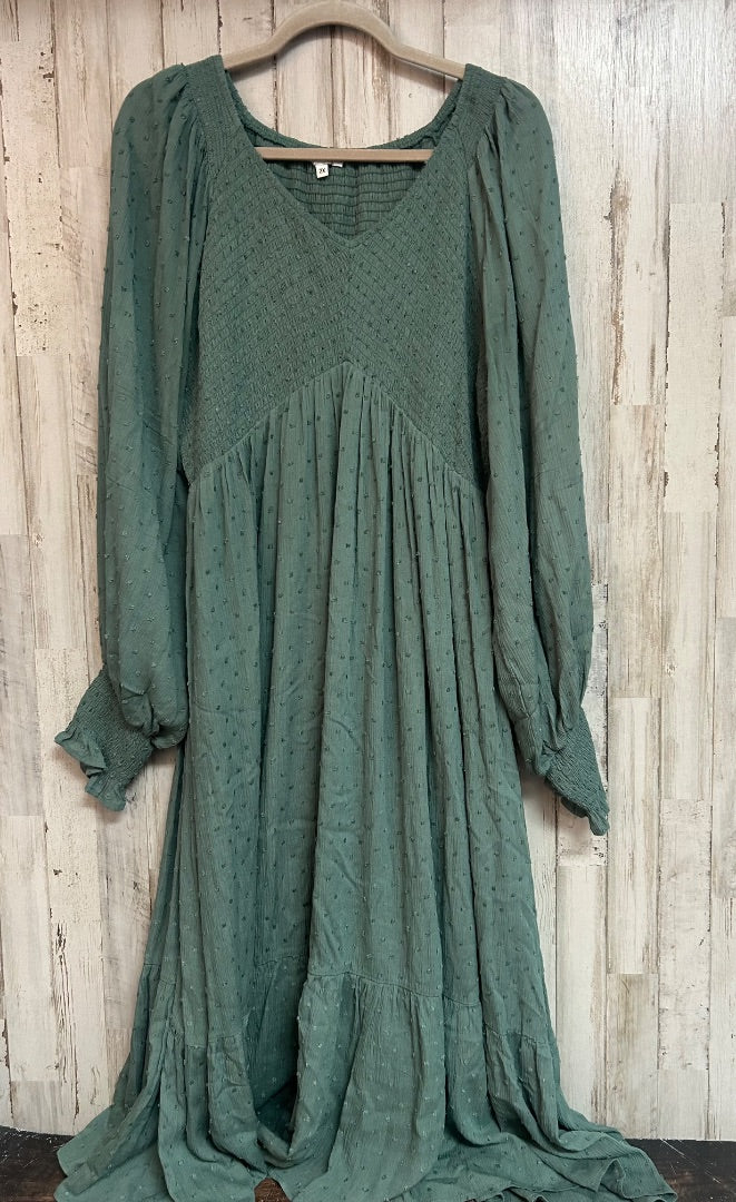 BALTIC BORN DOTTED MAXI DRESS, LADIES 2X