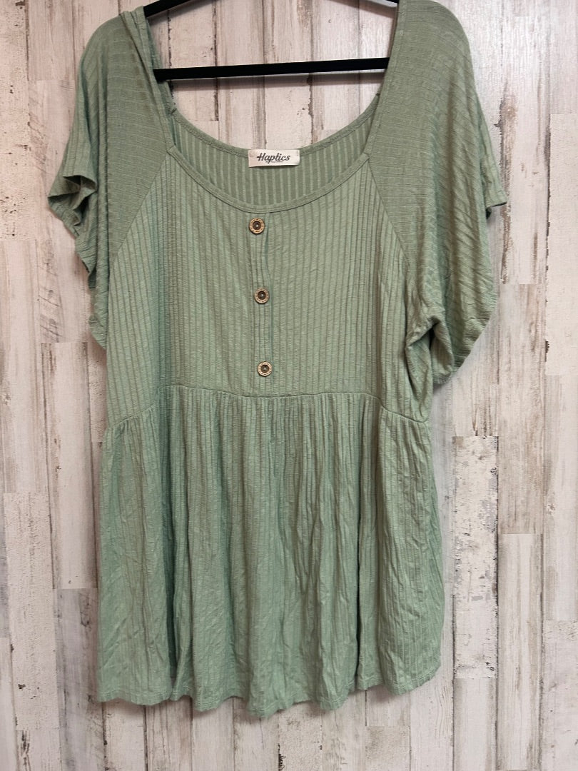 SAGE HAPTICS RIBBED BUTTON TOP, LADIES XL