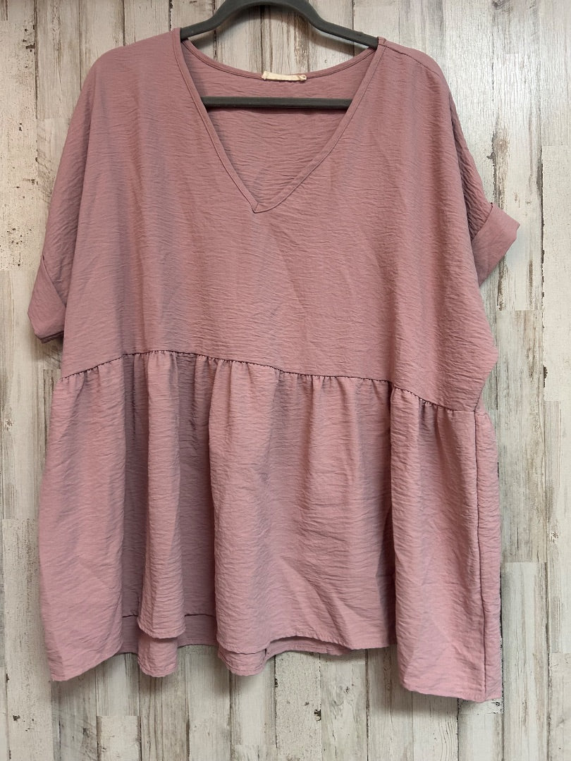LILAC ENTRO BABYDOLL TOP, LADIES XL