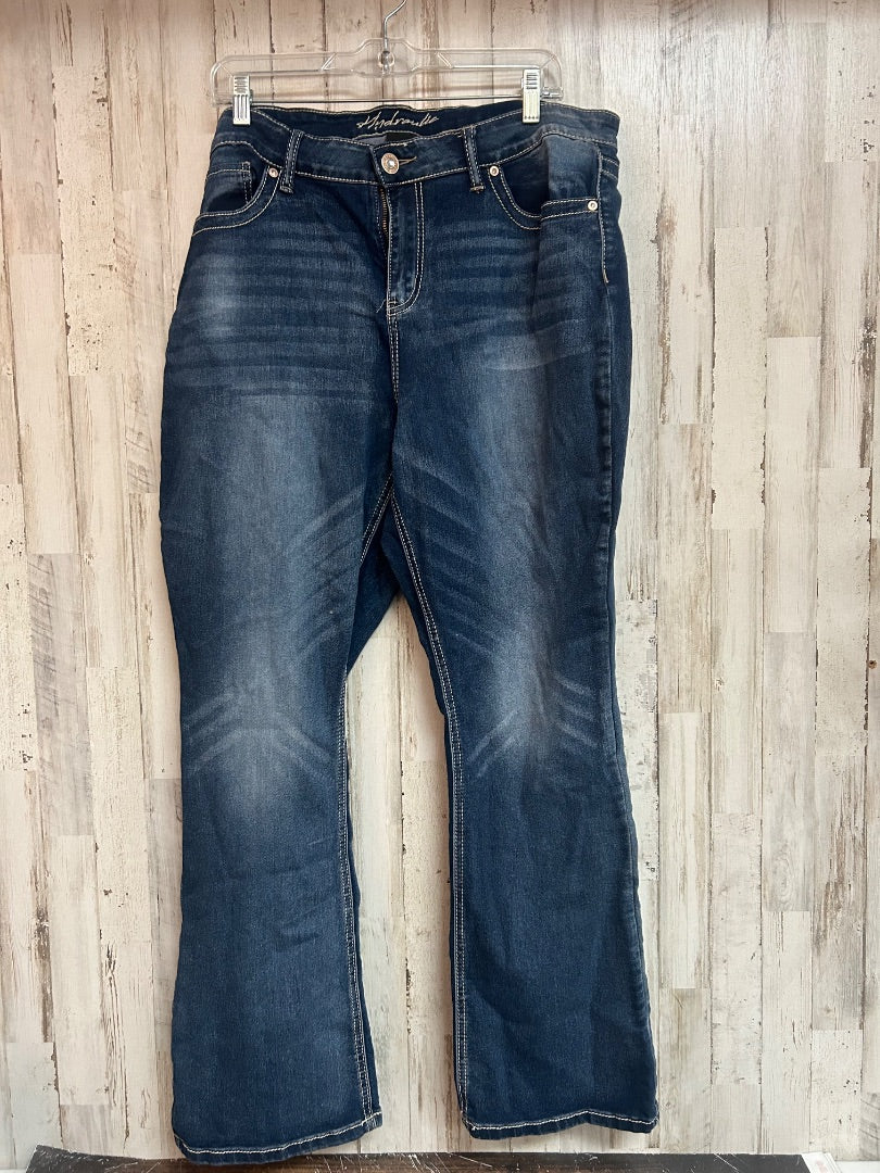 DENIM HYDRAULIC SZ18 MID RISE JEAN, LADIES 2X