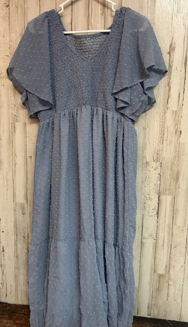 DOTTED MAXI, LADIES 2X